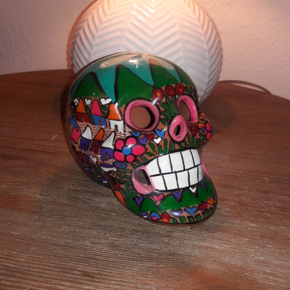 Day of the dead porceline handpainted skill